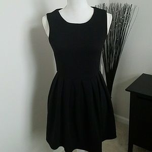 New black skater dress